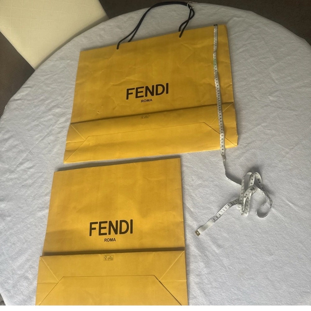 fendi paper bags Bundle(2 Pcs) 14x42x 40 Cm And 15x56x47 Cm Slightly Pierced